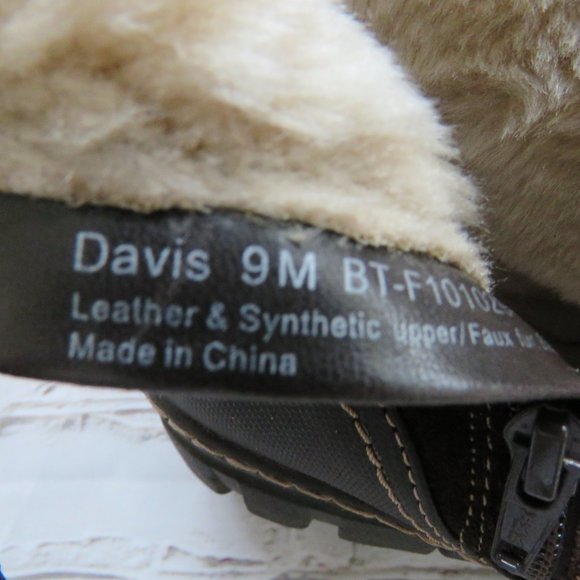 Vintage Brown Suede Ronsports Ankle Boots With Faux Fur - Picture 6 of 9